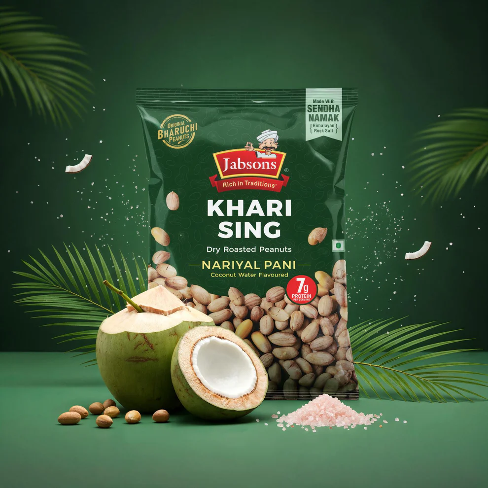 JABSONS NARIYAL PANI KHARI SING ROASTED PEANUT 200 GM